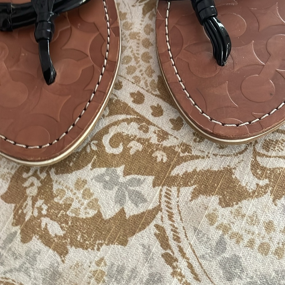 Coach Black and Brown Sandals - Picture 3 of 6